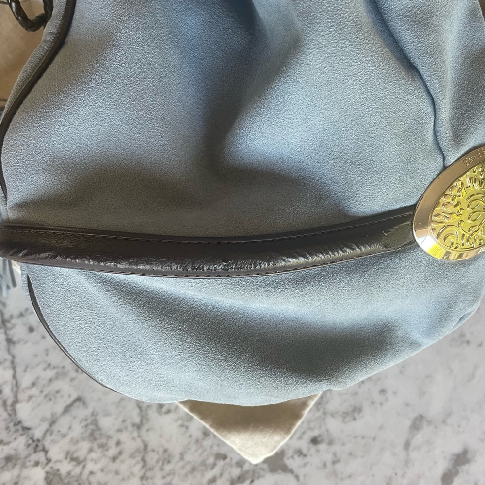 RARE LANCEL PARIS BB Brigitte Bardot bag. Suede blue. - Picture 10 of 16